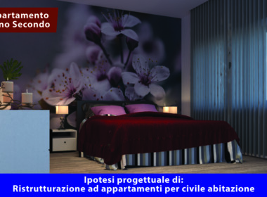 Ipotesi Ristrutturazione Appartamento Piano Secondo 3D 5