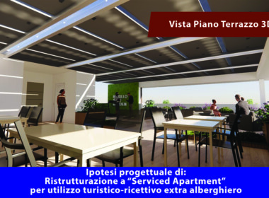Ipotesi Serviced Apartment Piano Terrazzo 3D 2
