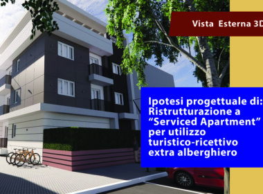 Ipotesi Serviced Apartment Vista Esterna 3D 1