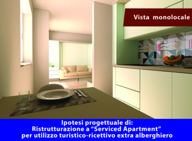 Ipotesi Serviced Apartment Vista Monolocale 3D 2